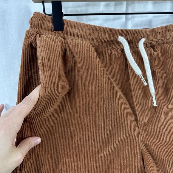 RSQ Corduroy Copper Drawstring Pull On Shorts Mens Size XS Pockets Fall Casual - Picture 4 of 8